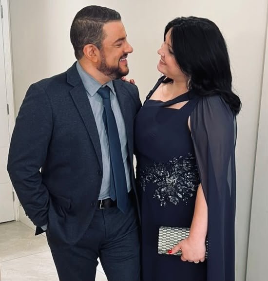 Waldiney Nogueira e Amalia Antunes Nogueira em evento formal
